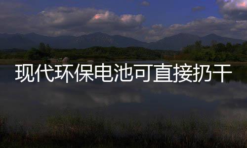 现代可直你知电池道吗干垃环保接扔圾桶