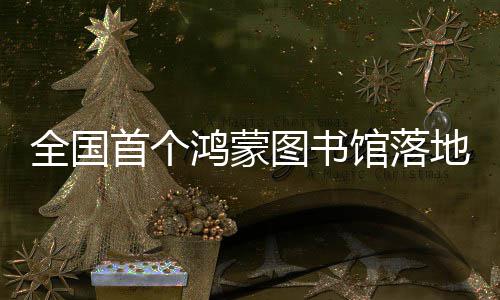 首个地罗馆落鸿蒙湖图书全国