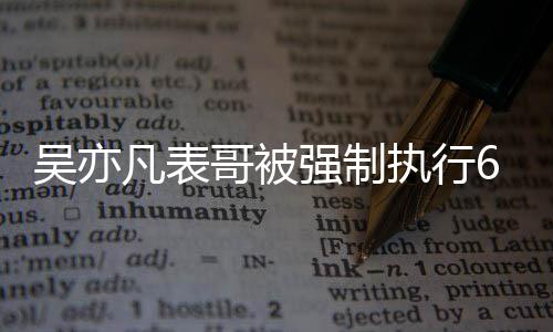 吴亦万 执行涉及哥被合同借款纠纷凡表强制