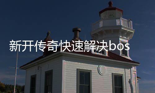 新开快速攻略传奇寒荒海兽解决
