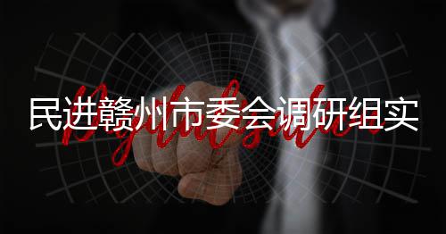 项目民进市委实地研组调研赣州赣州餐厨会调